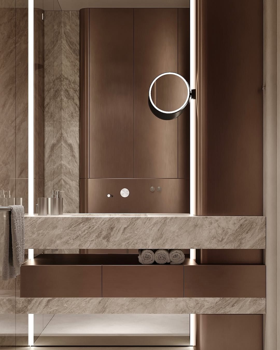 Luxurious modern bathroom