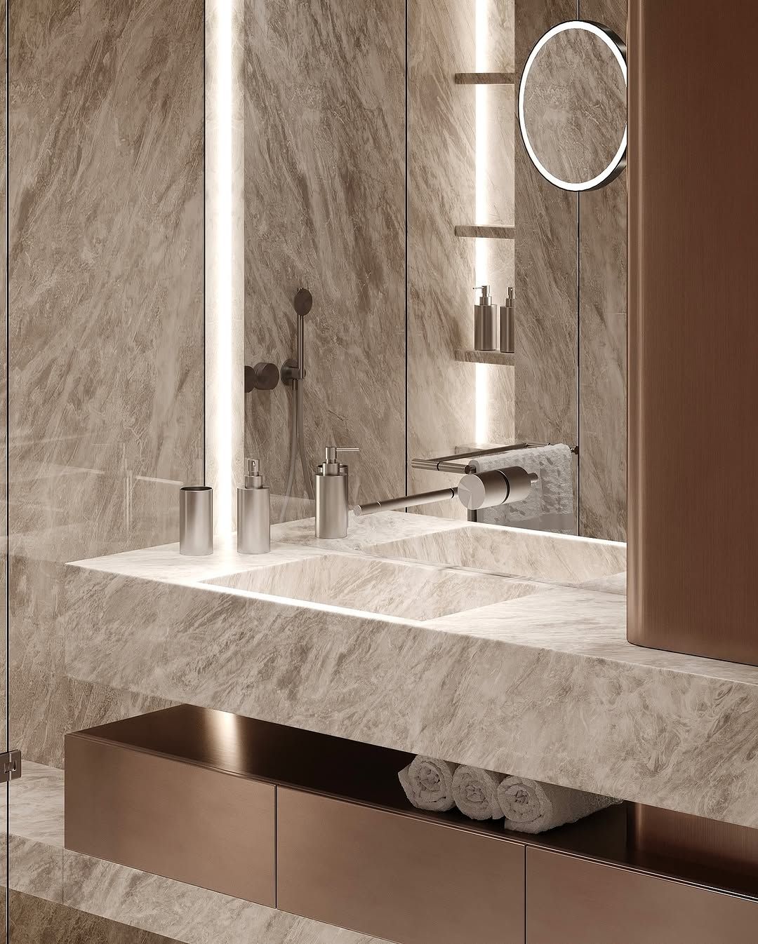 Luxurious modern bathroom