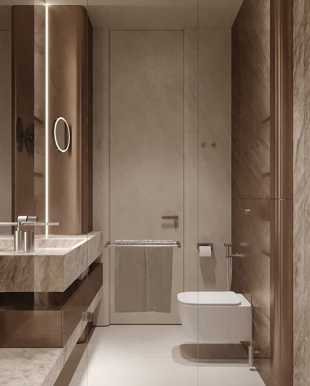 Luxurious modern bathroom