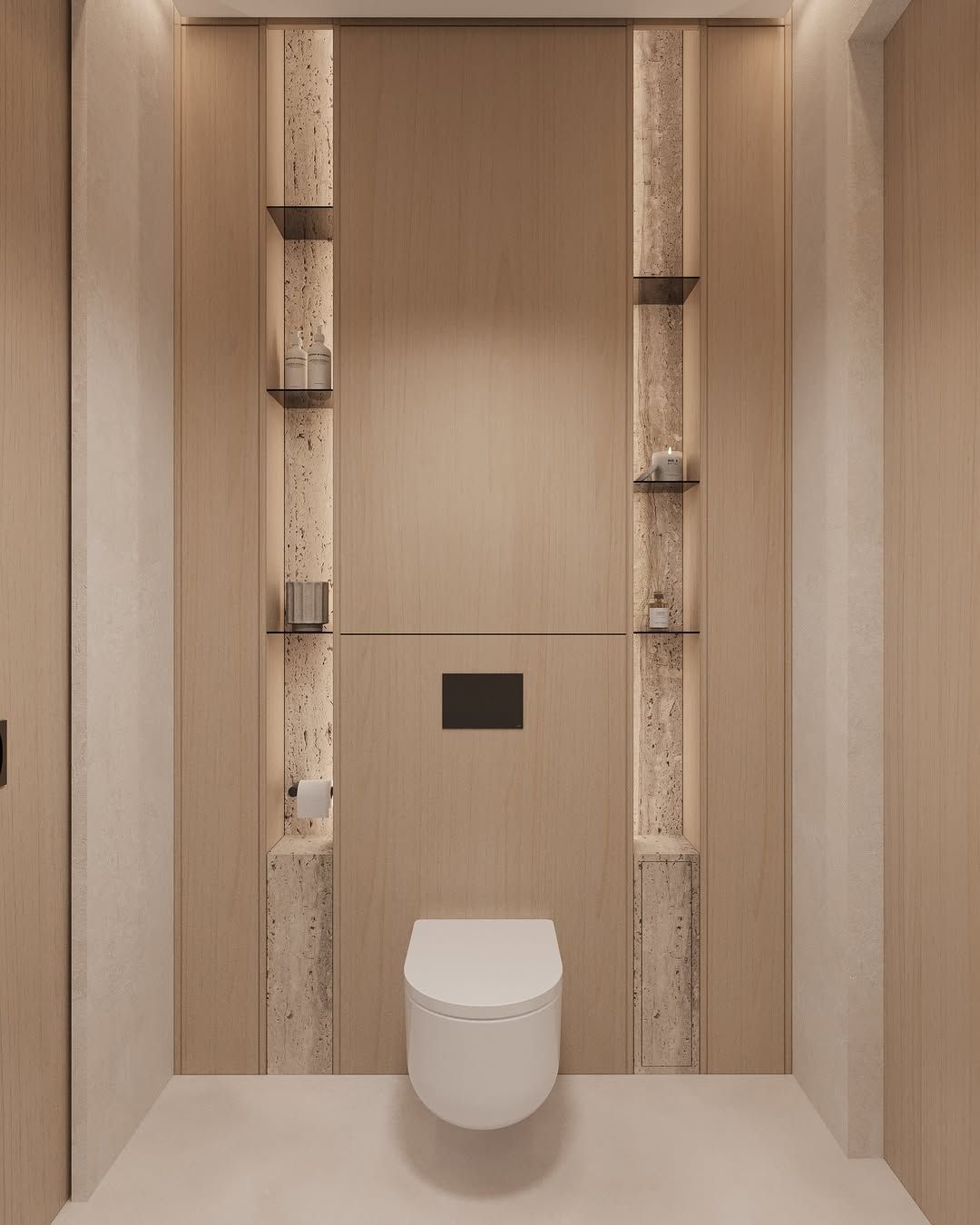 Modern powder room design