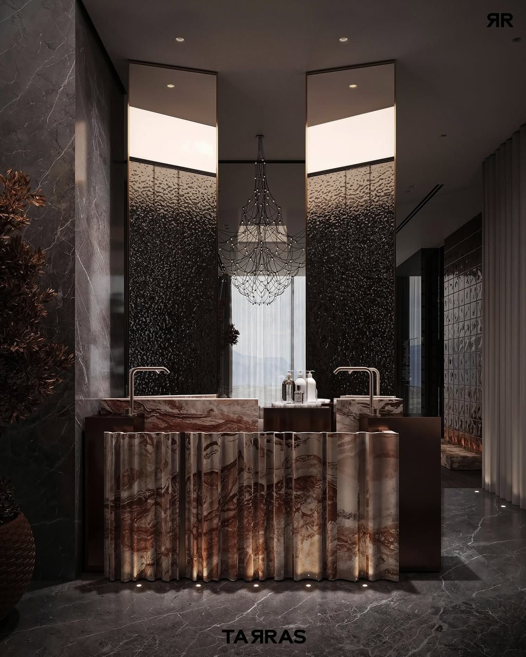 Luxurious bathroom design