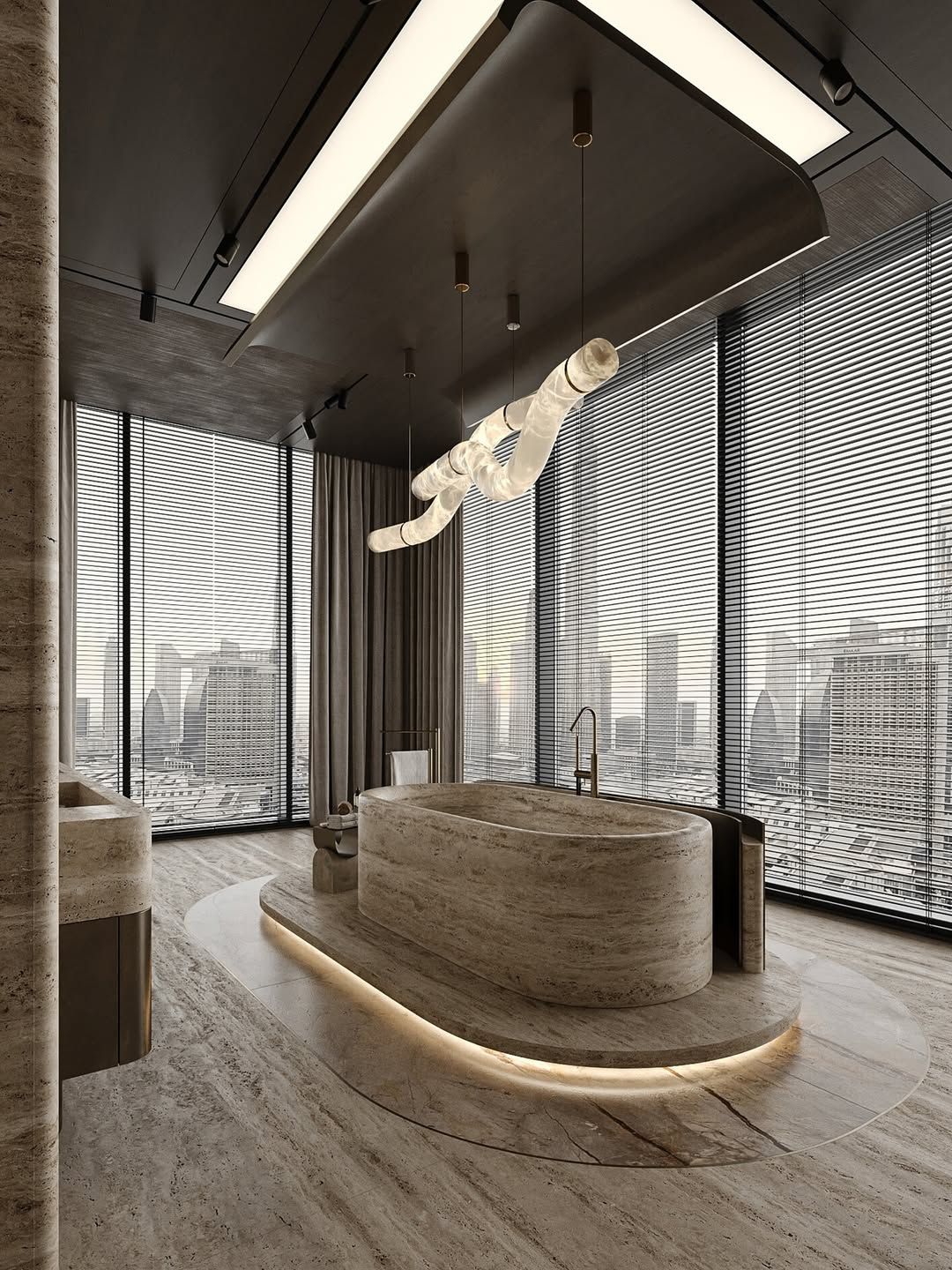 Sleek, modern bathroom design