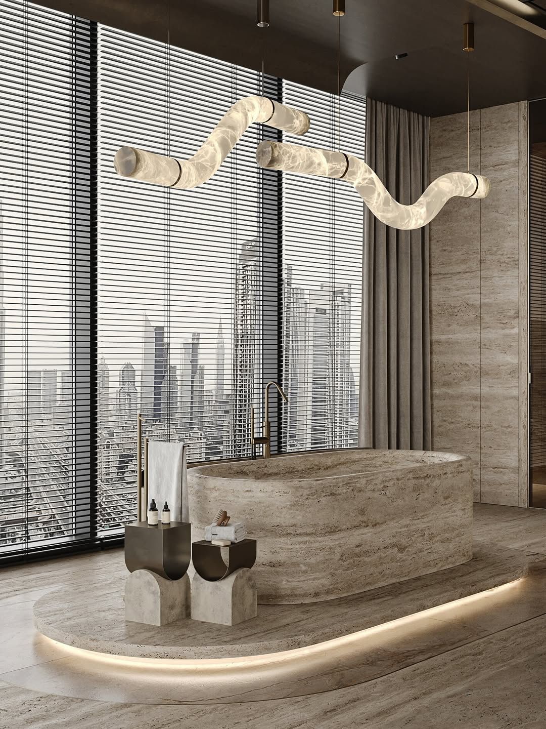 Sleek, modern bathroom design