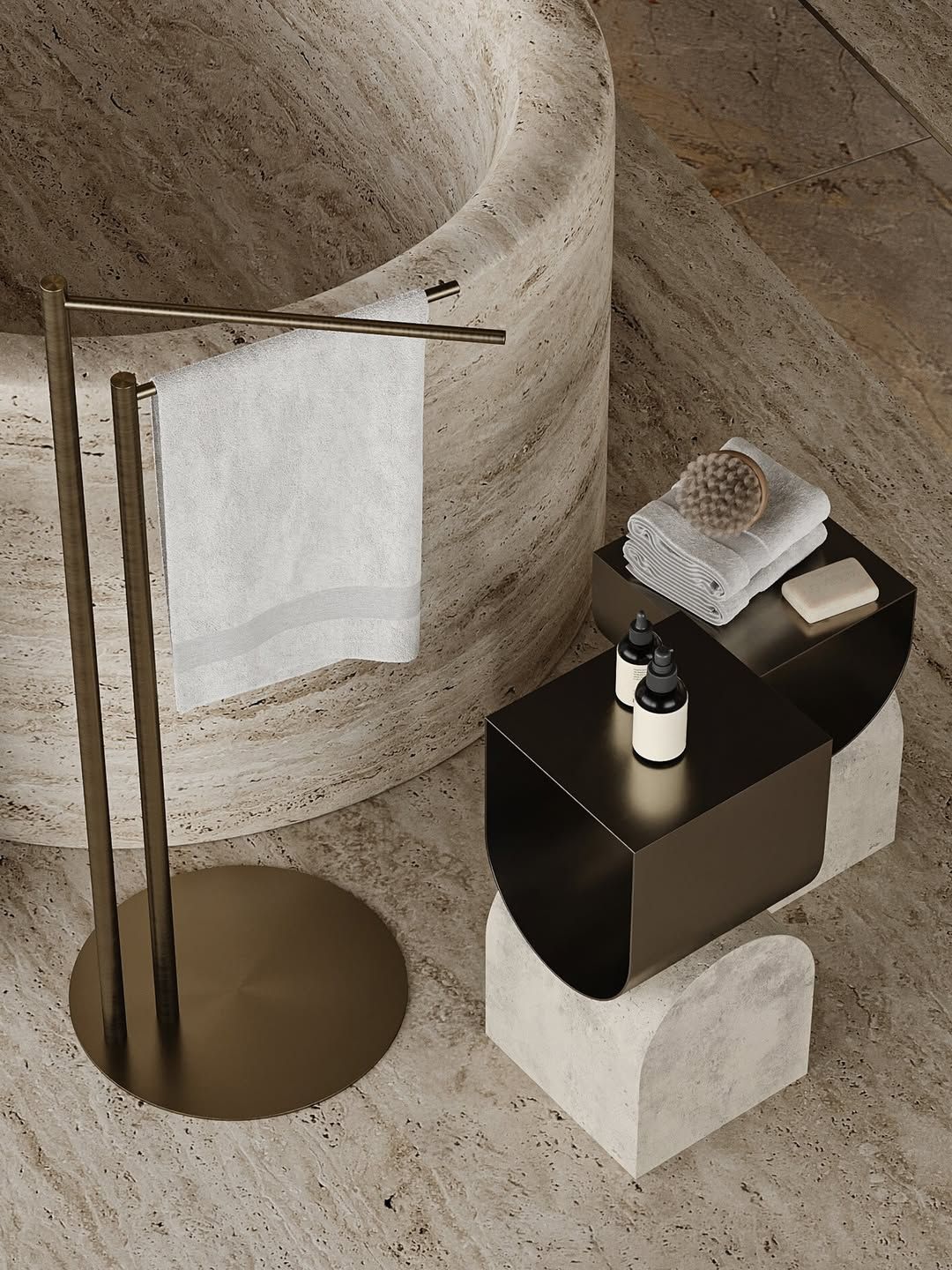 Sleek, modern bathroom design