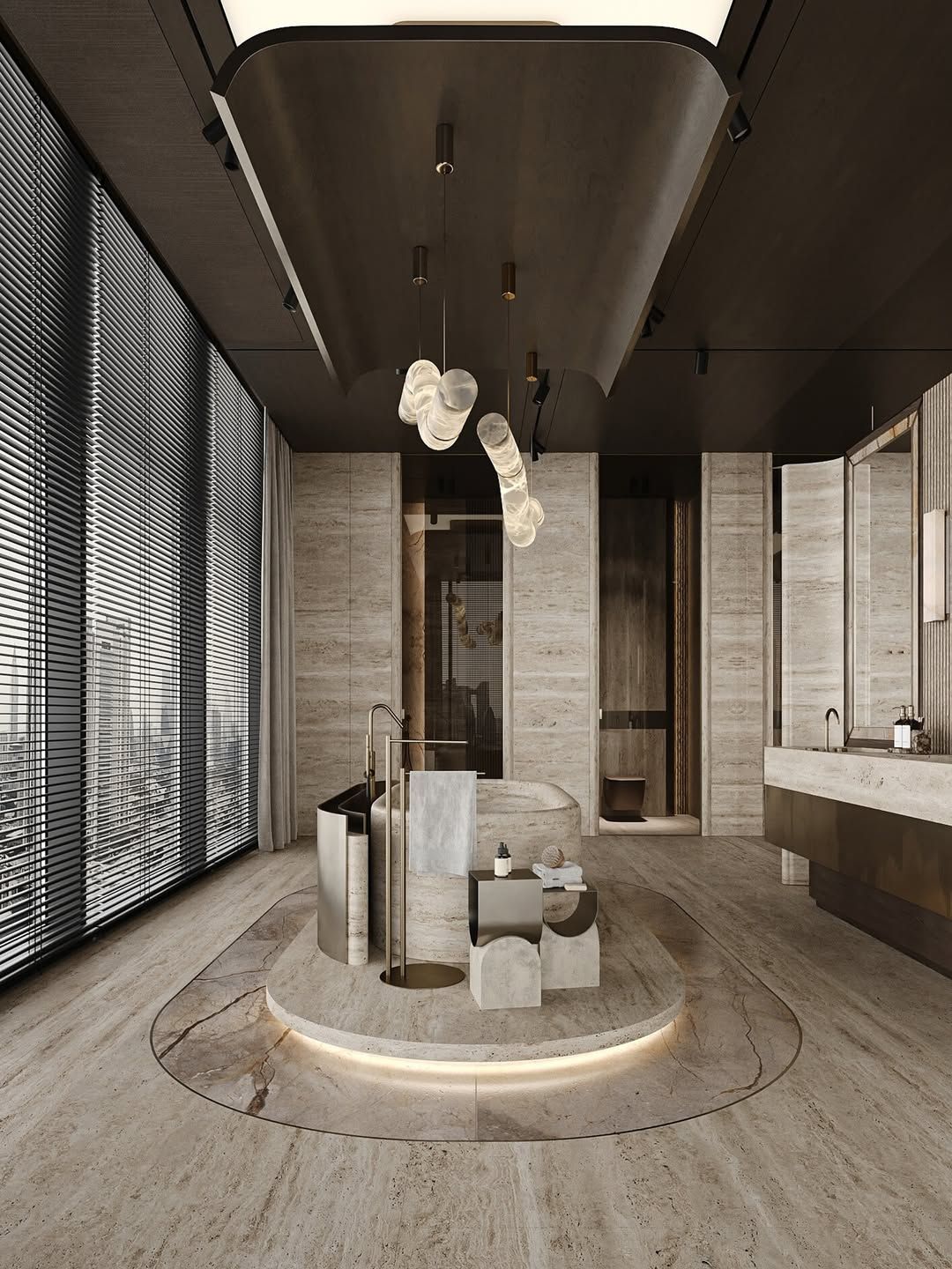 Sleek, modern bathroom design
