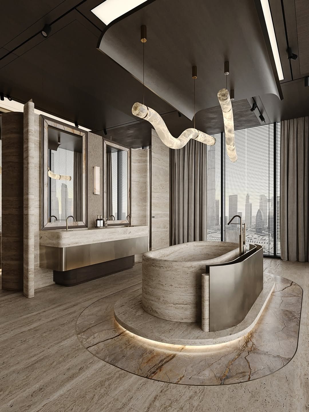 Sleek, modern bathroom design