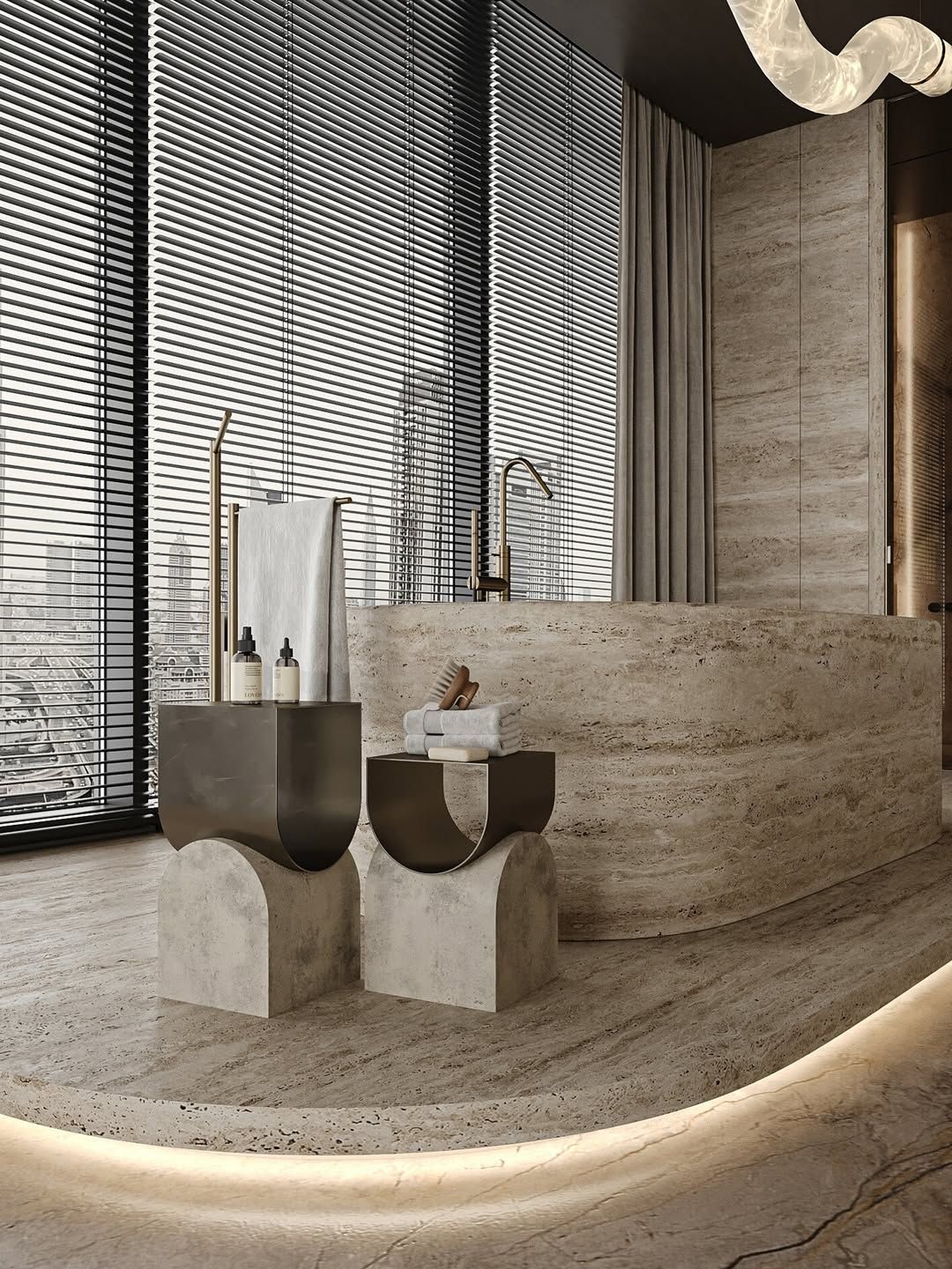 Sleek, modern bathroom design
