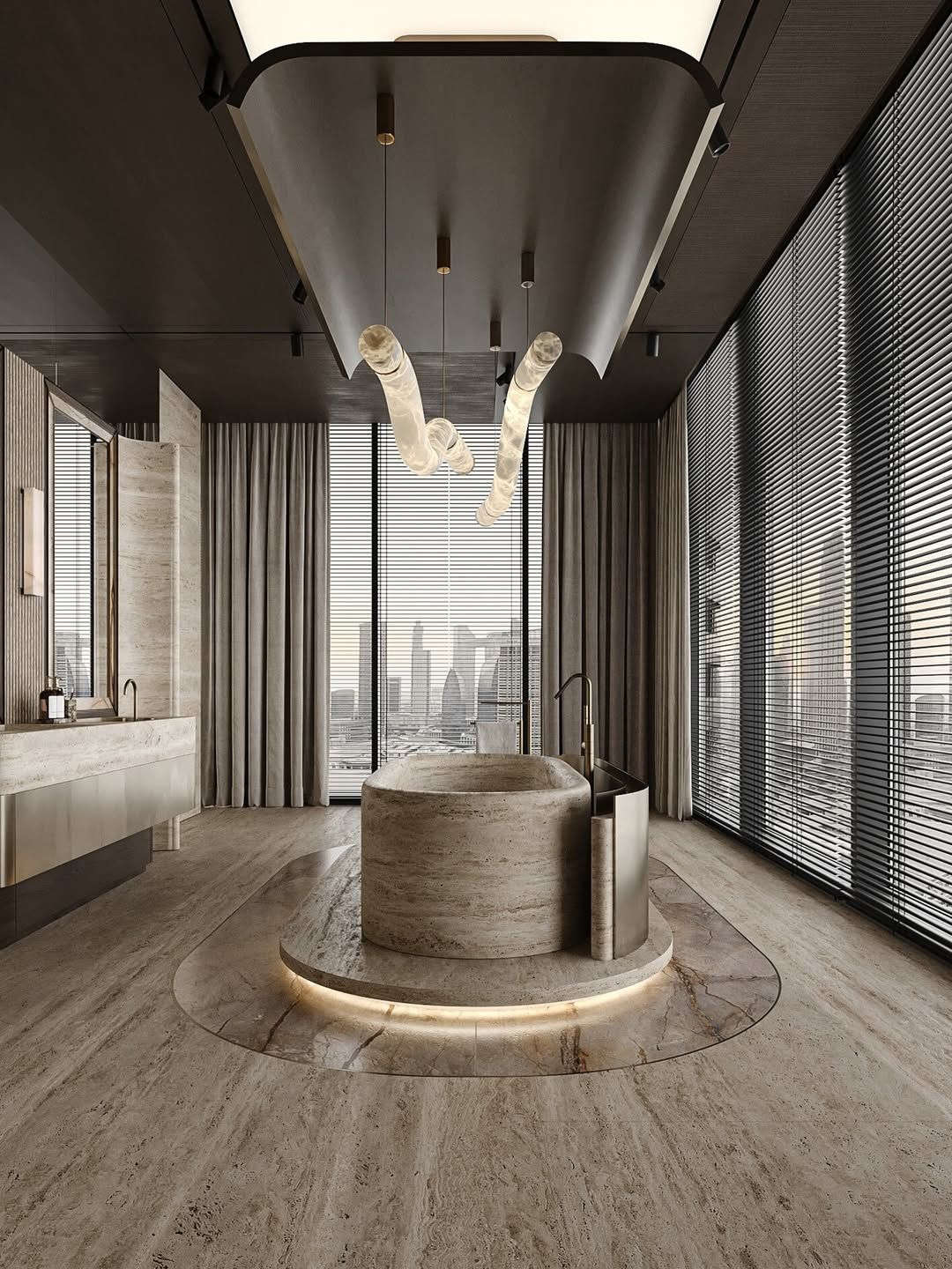 Sleek, modern bathroom design