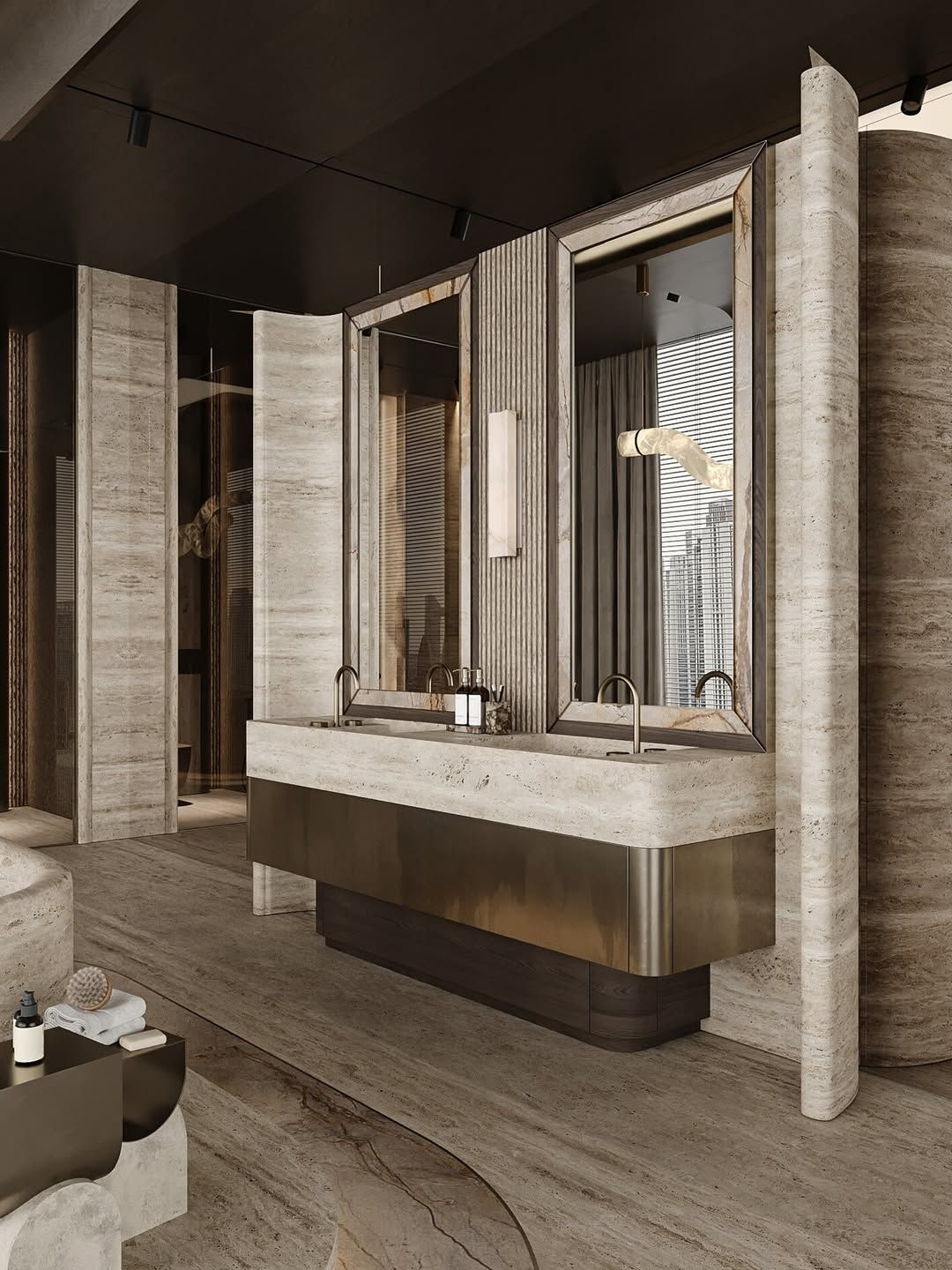 Sleek, modern bathroom design