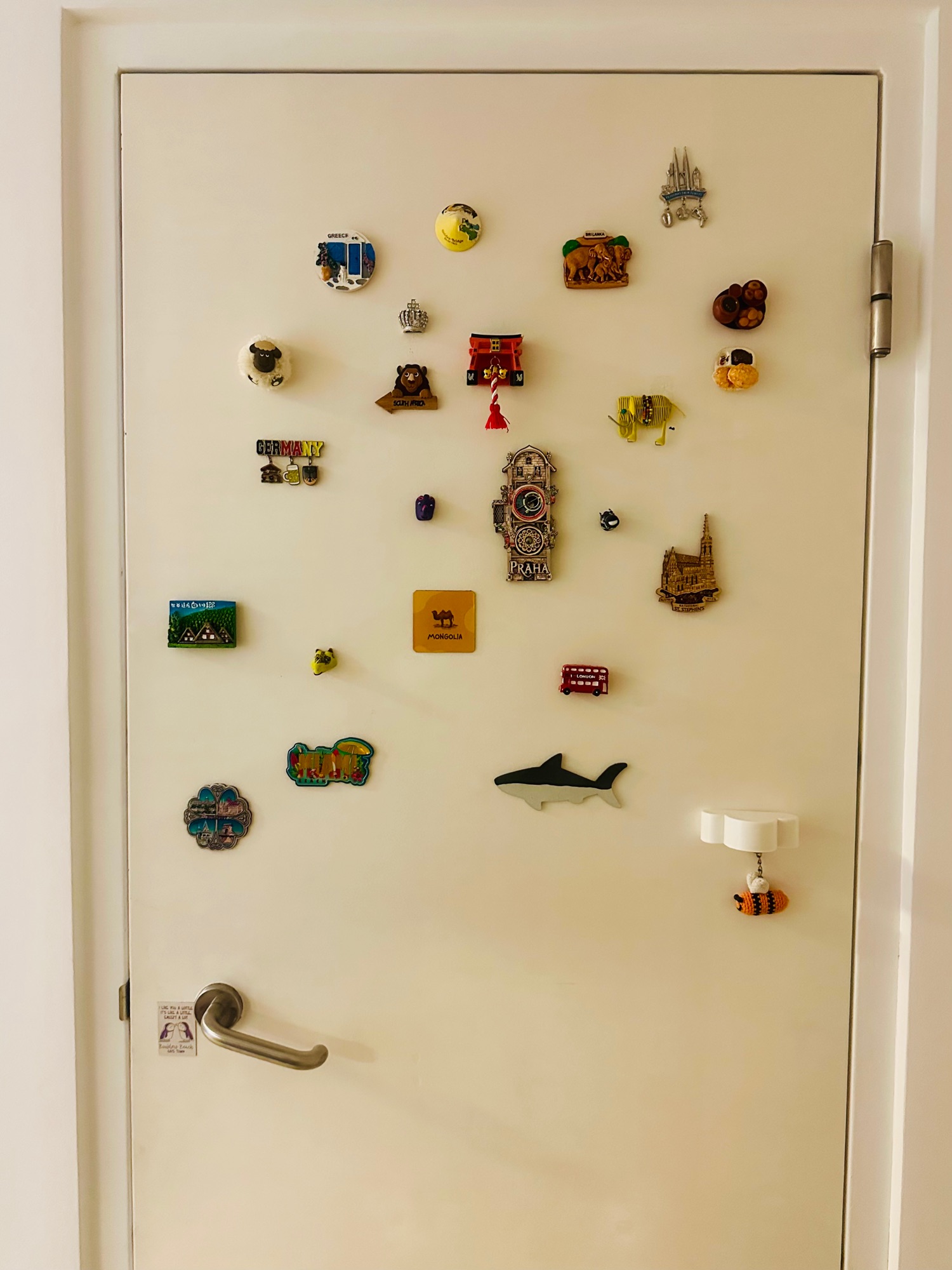 An entryway that tells our story- memoirs of our travel and life 🌍