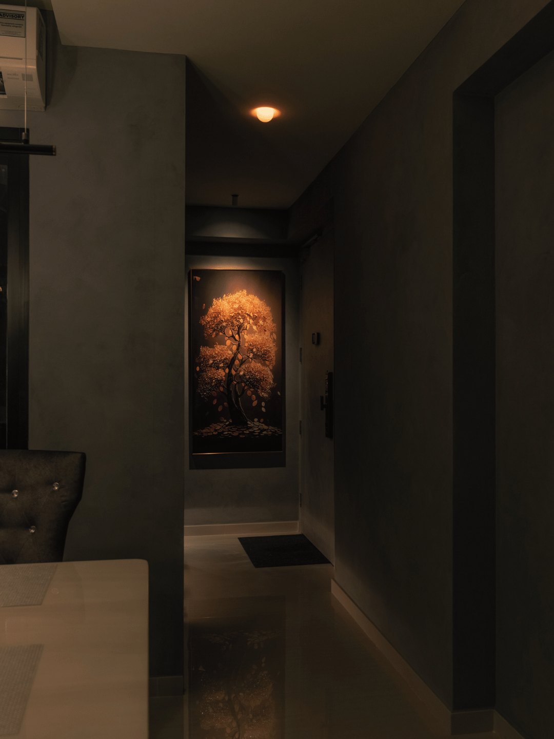 Shades of Serenity, A Dark Luxe Home by Carina