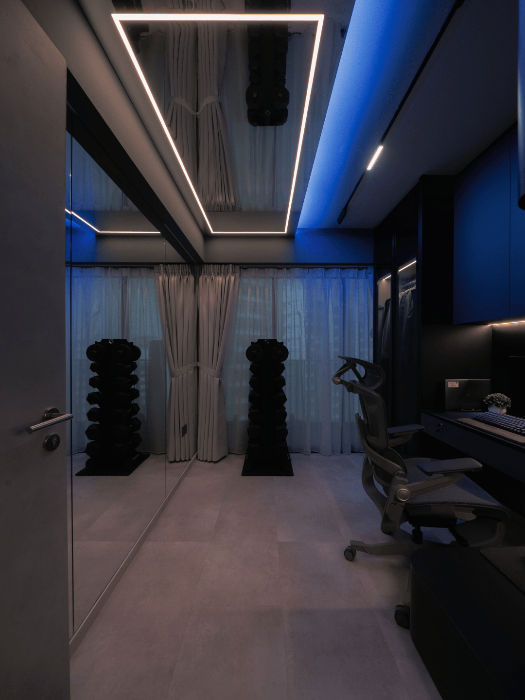 Shades of Serenity, A Dark Luxe Home by Carina