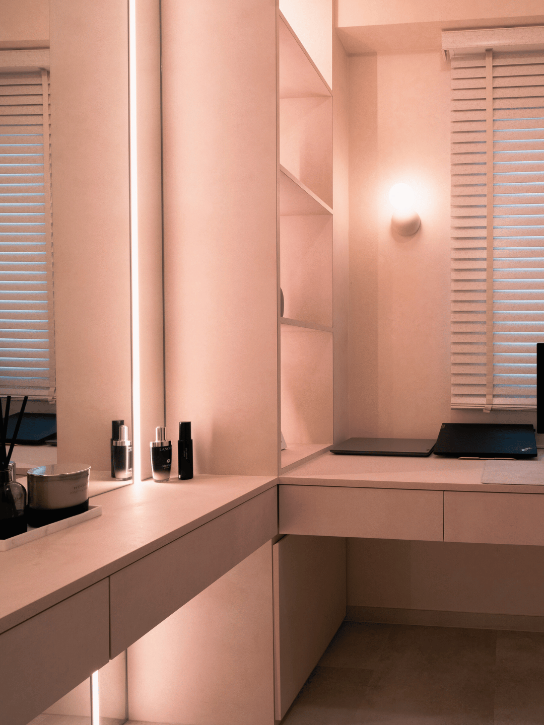 Shades of Serenity, A Dark Luxe Home by Carina