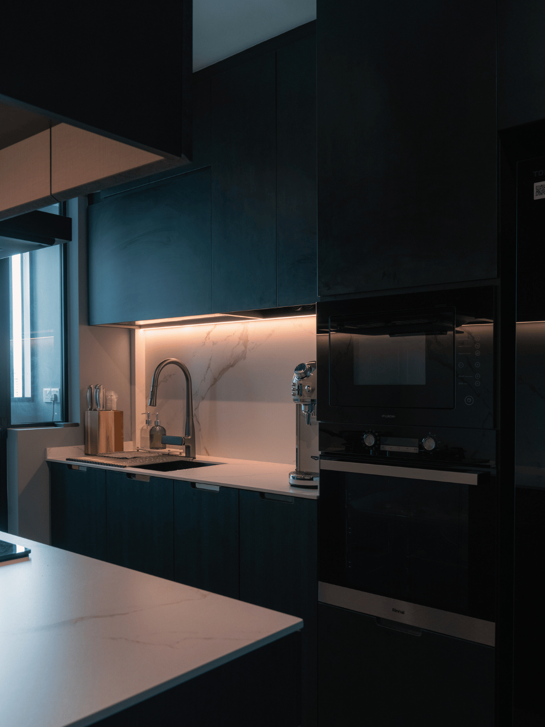 Shades of Serenity, A Dark Luxe Home by Carina