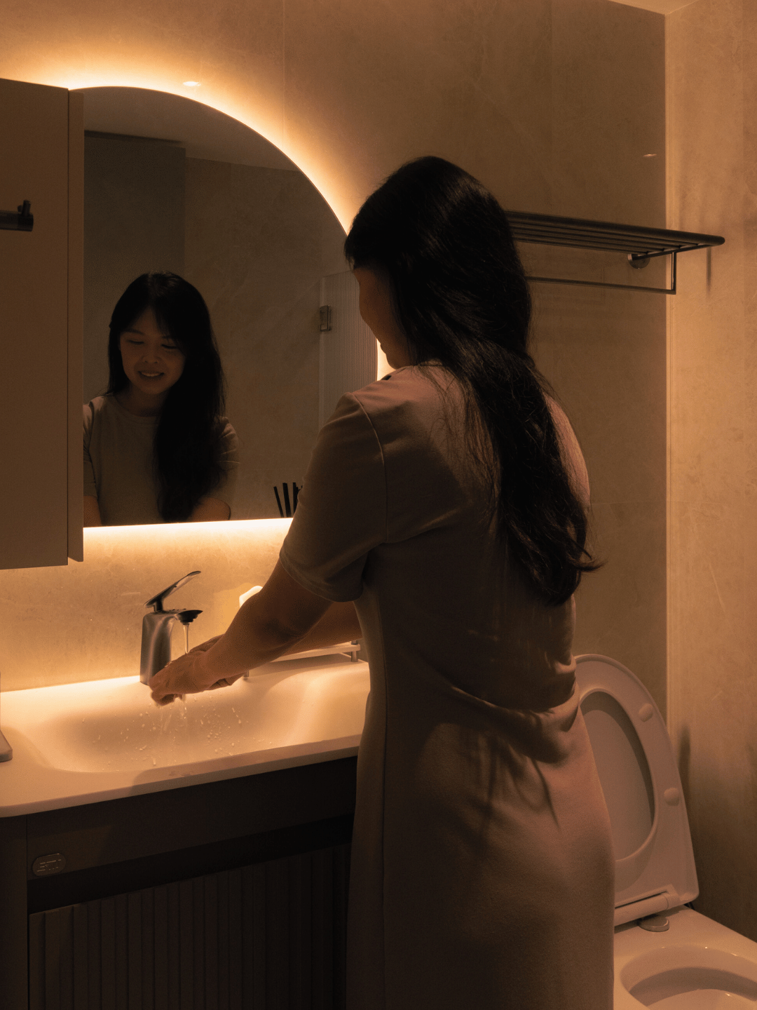 Shades of Serenity, A Dark Luxe Home by Carina