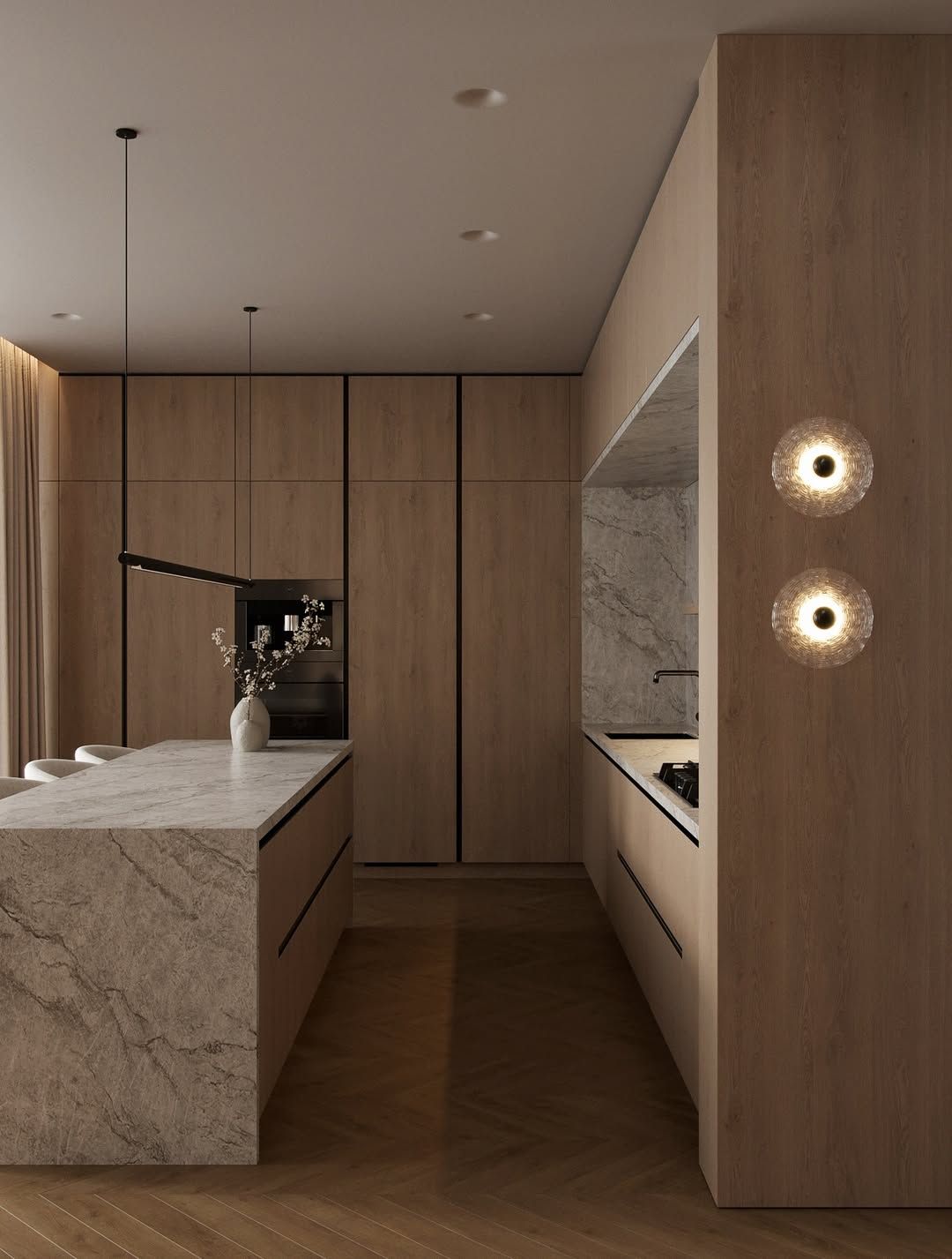 Cozy and stylish kitchen interior