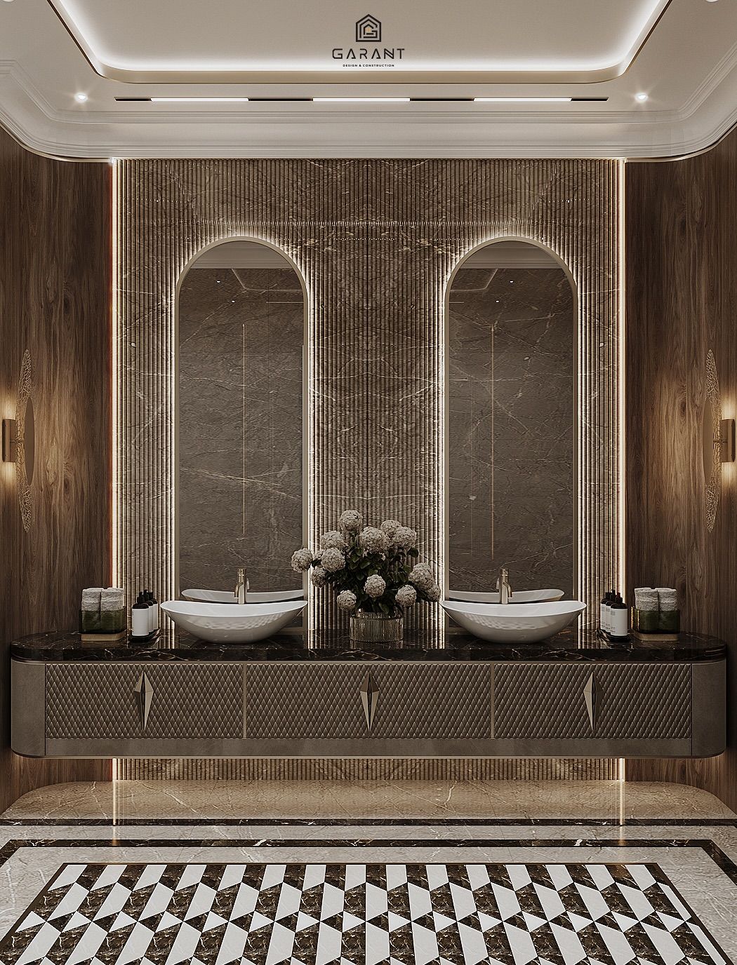 Luxury bathroom interior