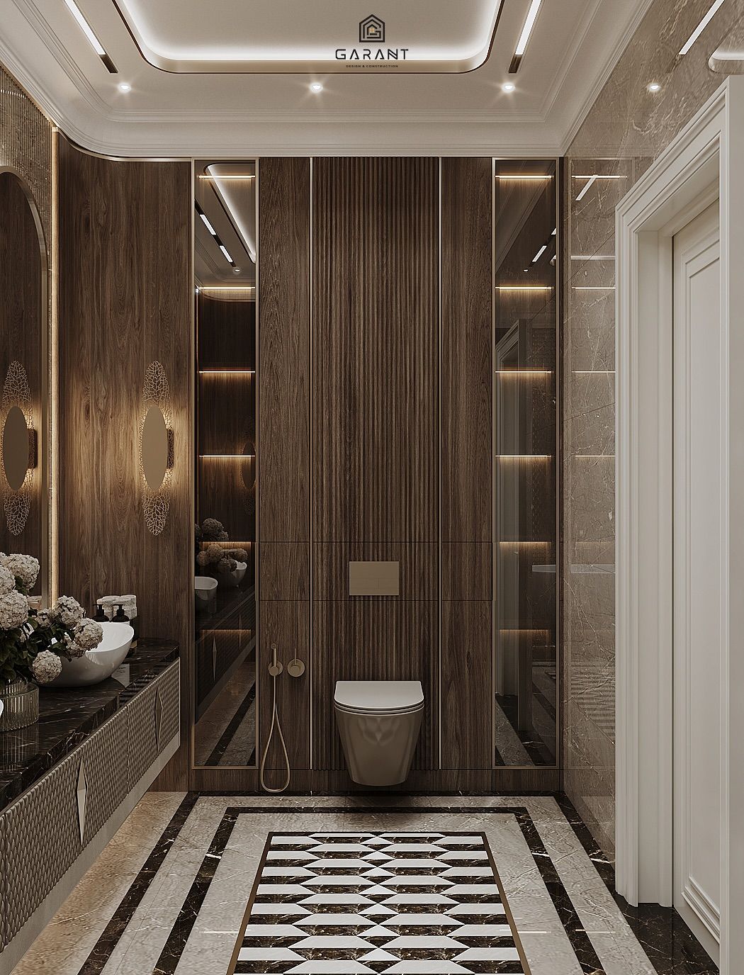 Luxury bathroom interior