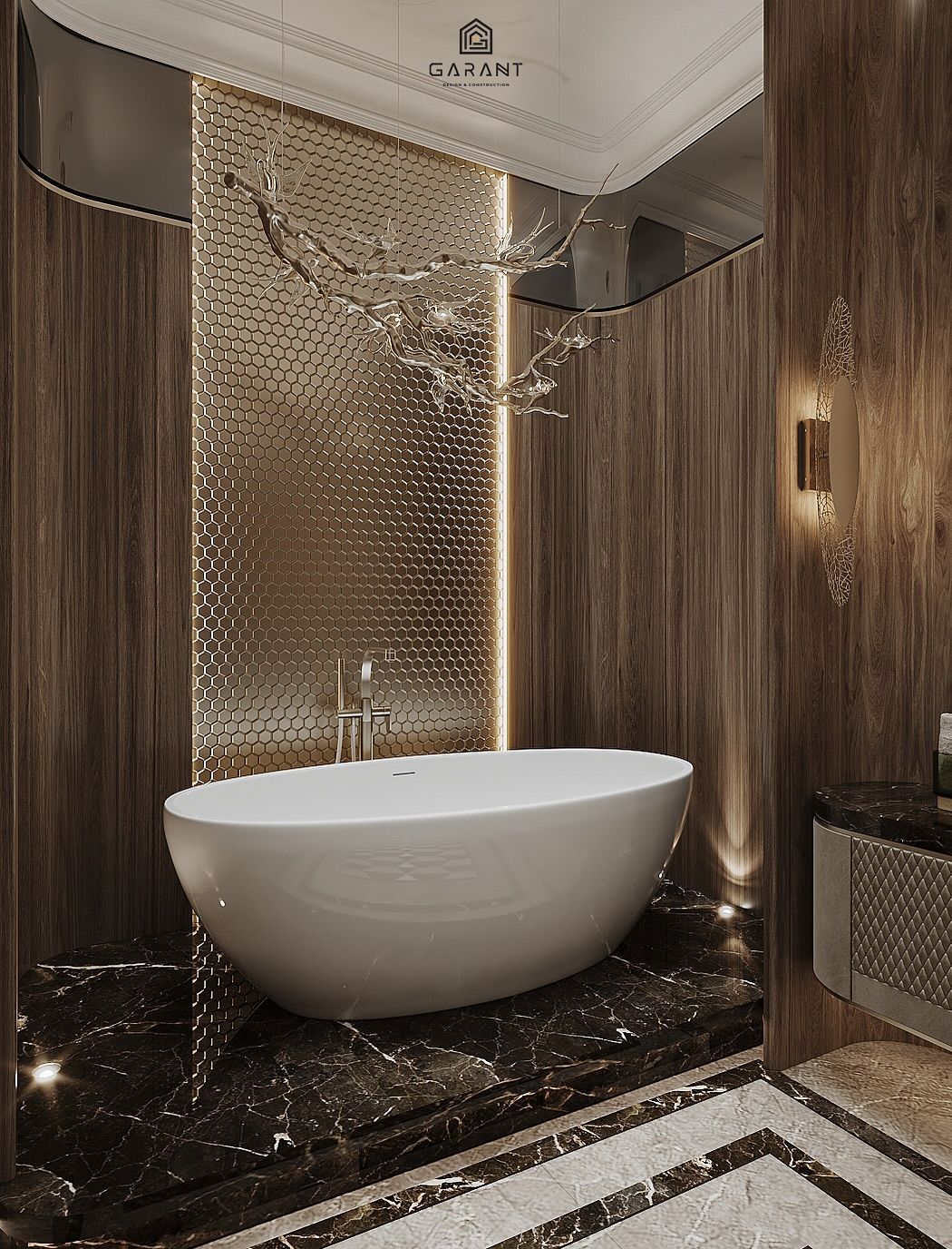 Luxury bathroom interior