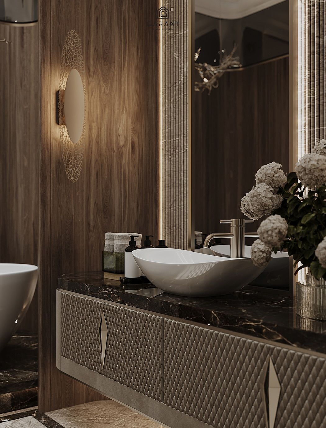 Luxury bathroom interior