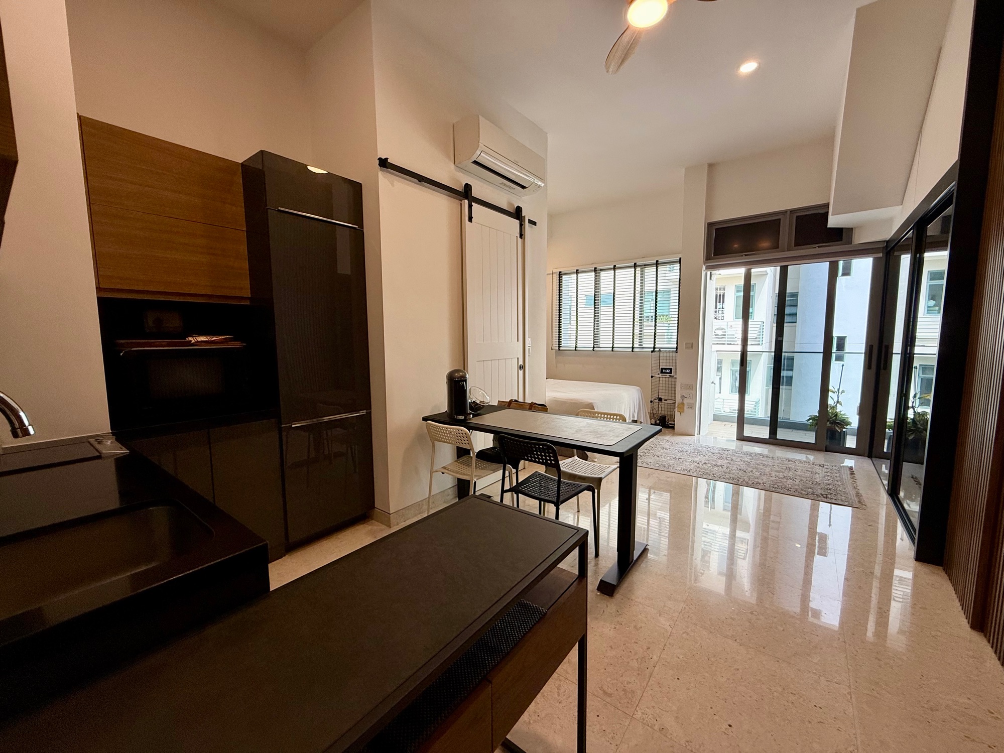 Studio concept in a penthouse unit!