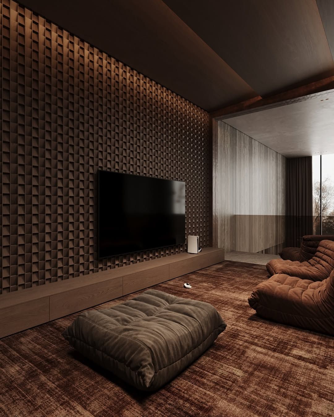 Stylish recreation room design