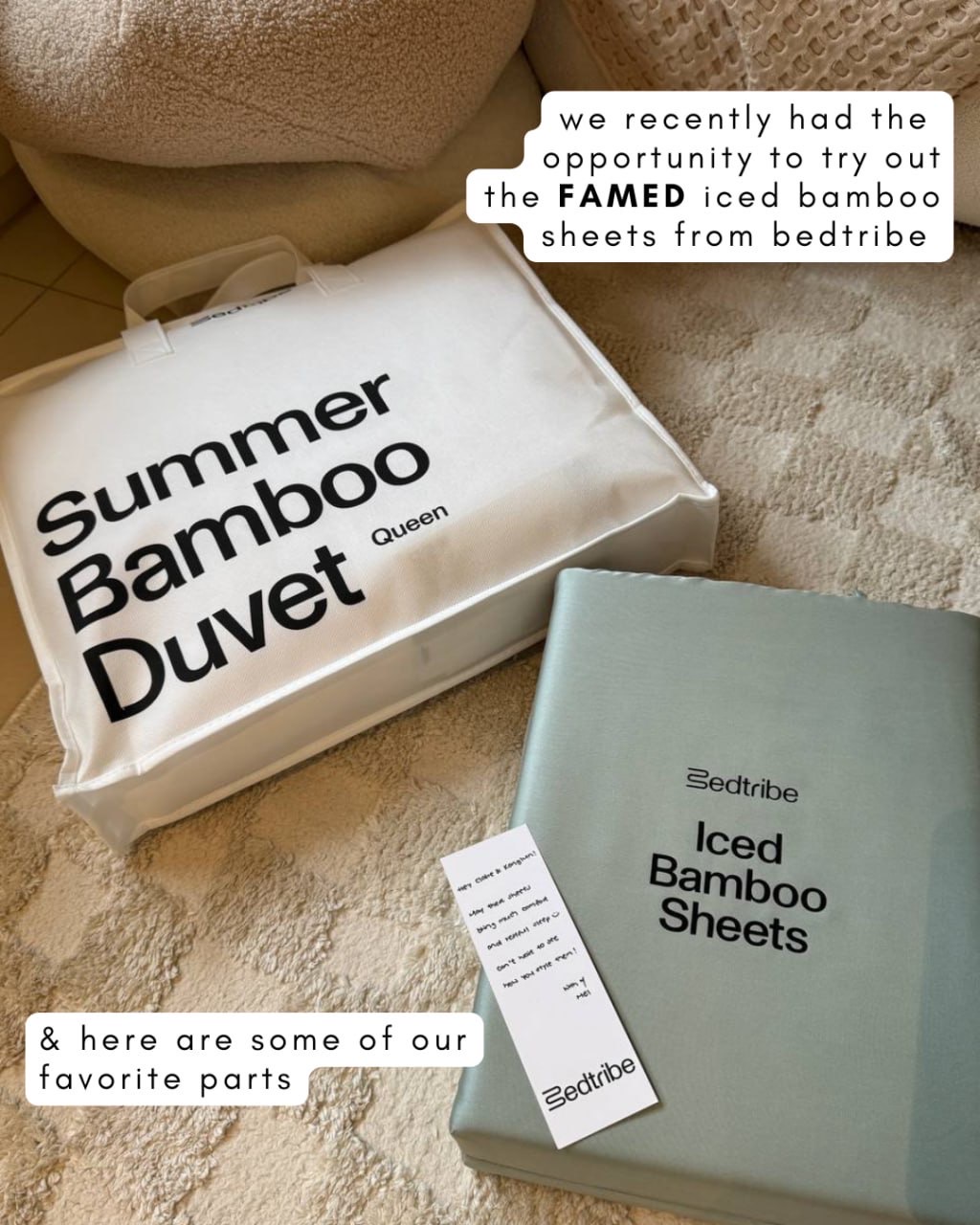 cooler nights, softer moments with our new favorite sheets ☁️🛌🥱