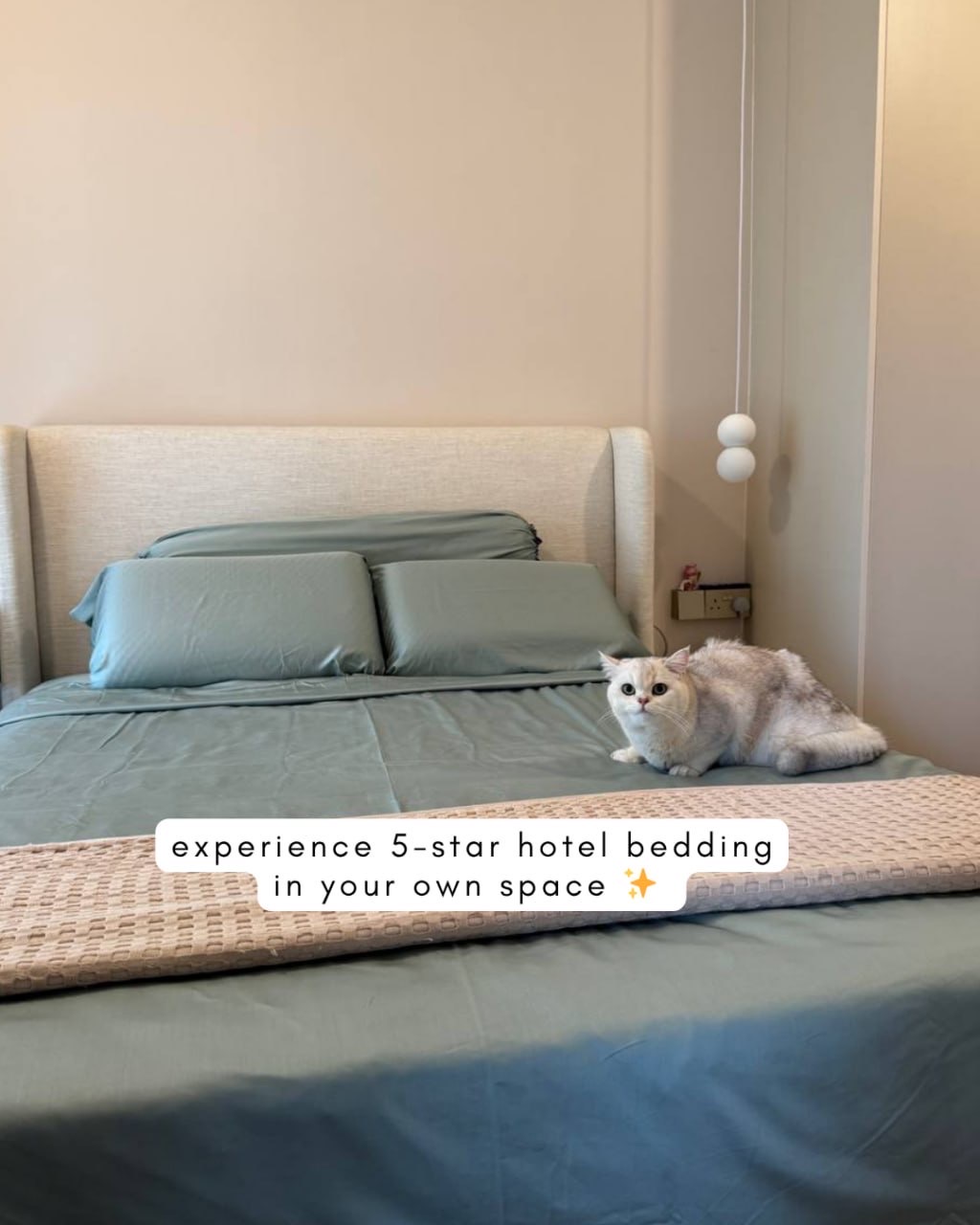 cooler nights, softer moments with our new favorite sheets ☁️🛌🥱