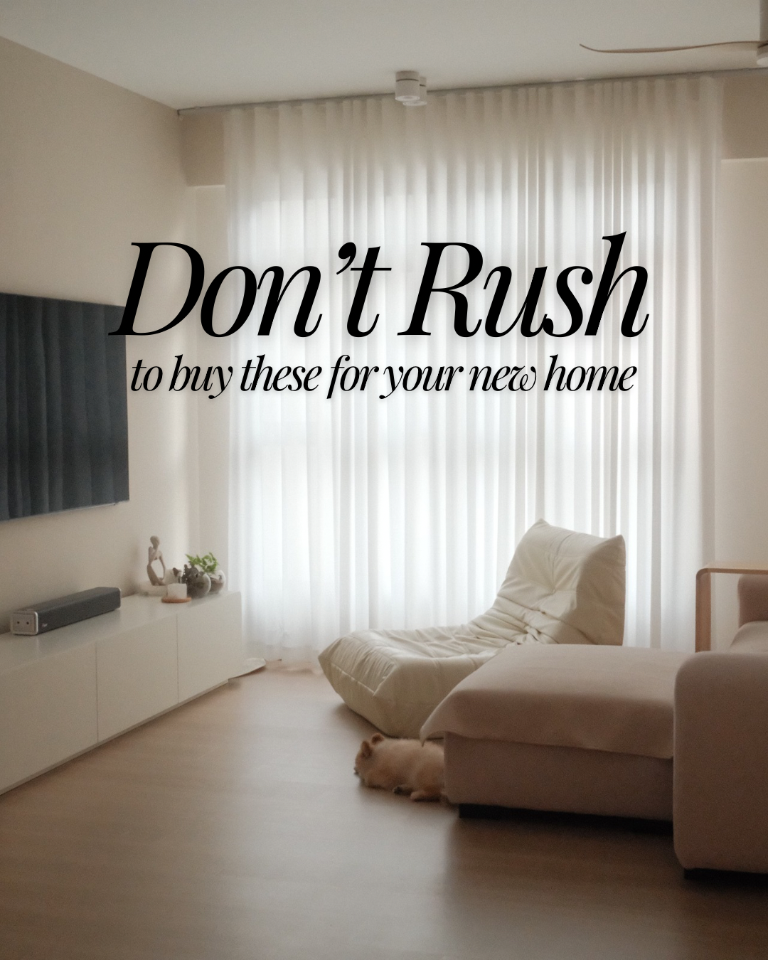 Setting up your home: Why You Don’t Need to Rush to Buy These Items