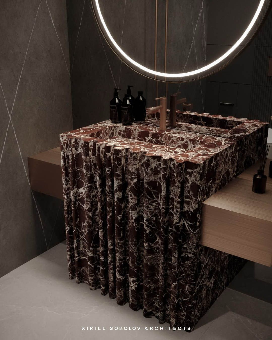 Luxurious modern bathroom design