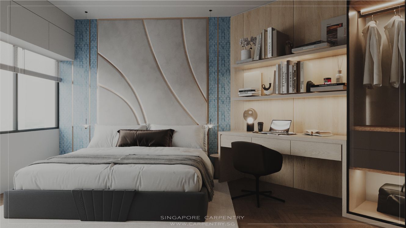 Modern & luxe bedroom design @ Mandarin Gardens