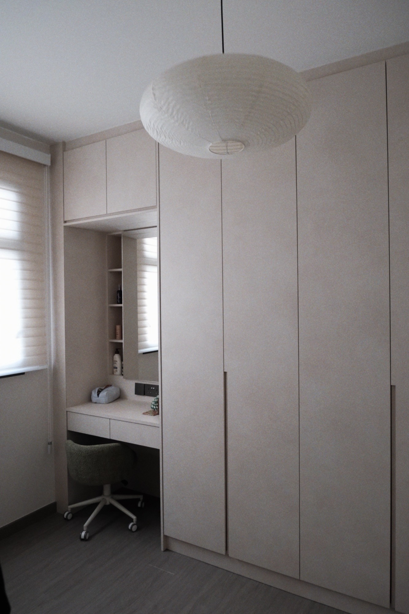 Before & after of olive (Walk-in Wardrobe edition)