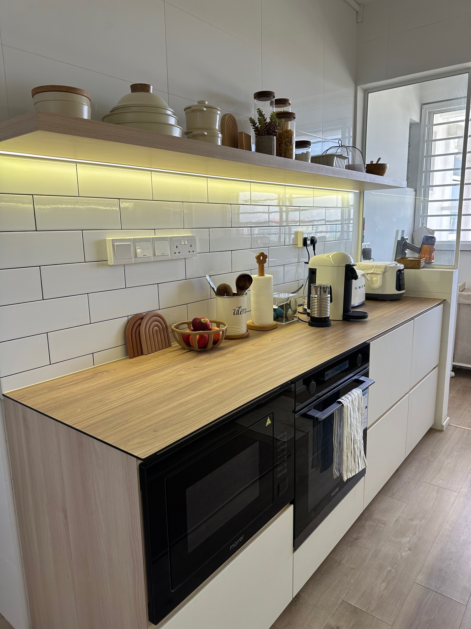 Minimalist Galley-style Kitchen 🌿👩‍🍳