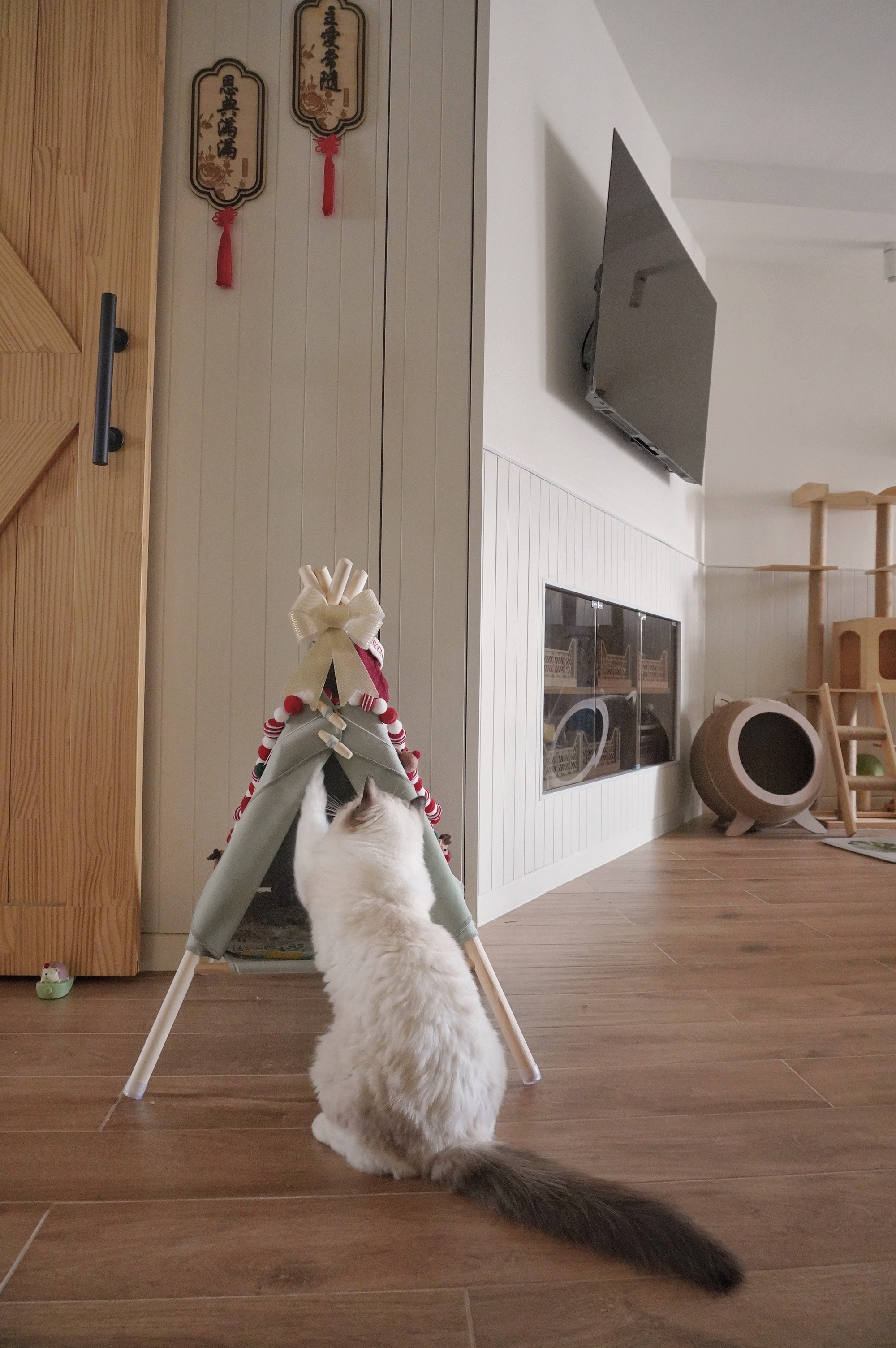 How We Decorate for Christmas Without a Tree (Pet-Friendly)