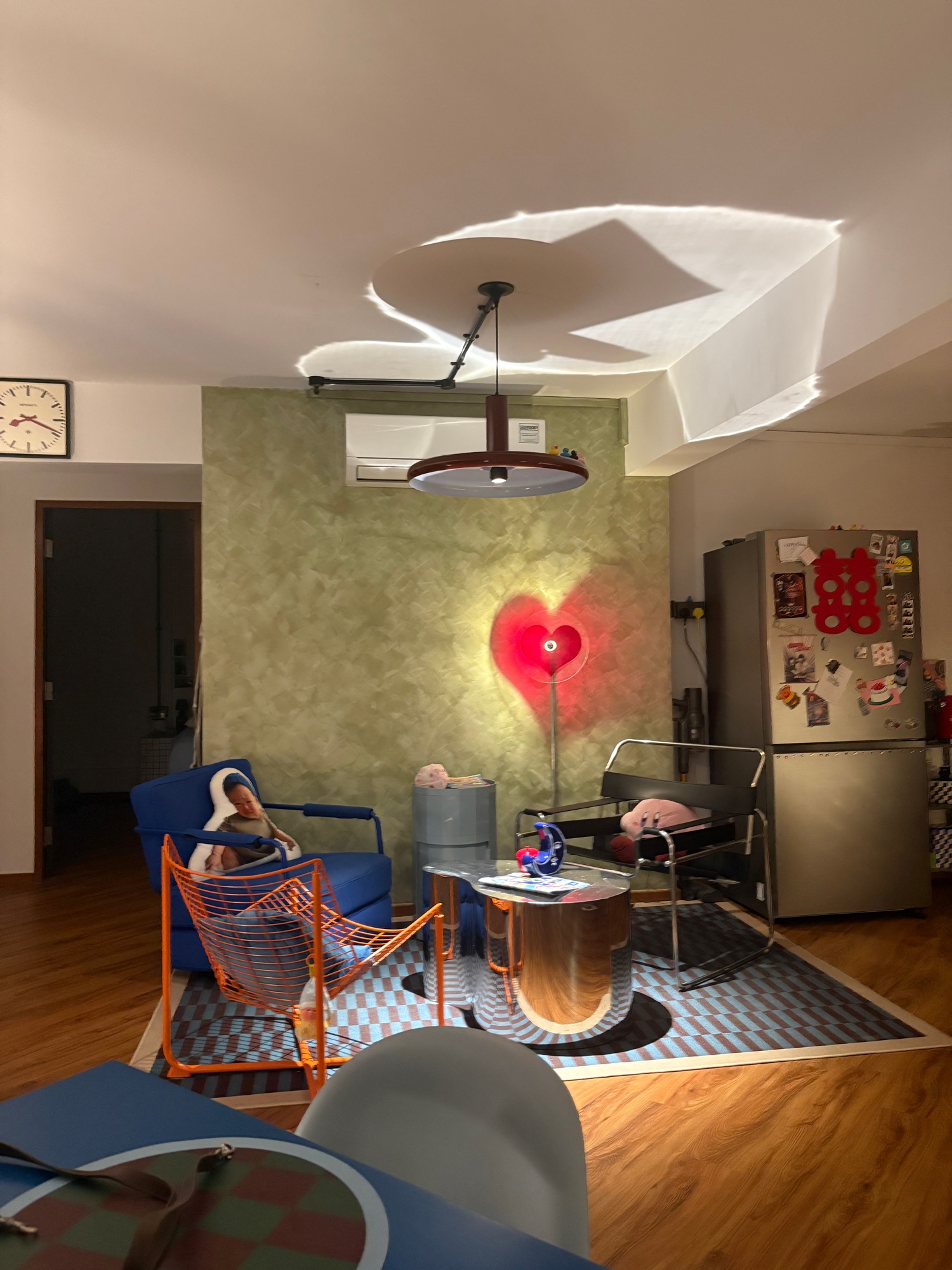 Our living room became our dining room!