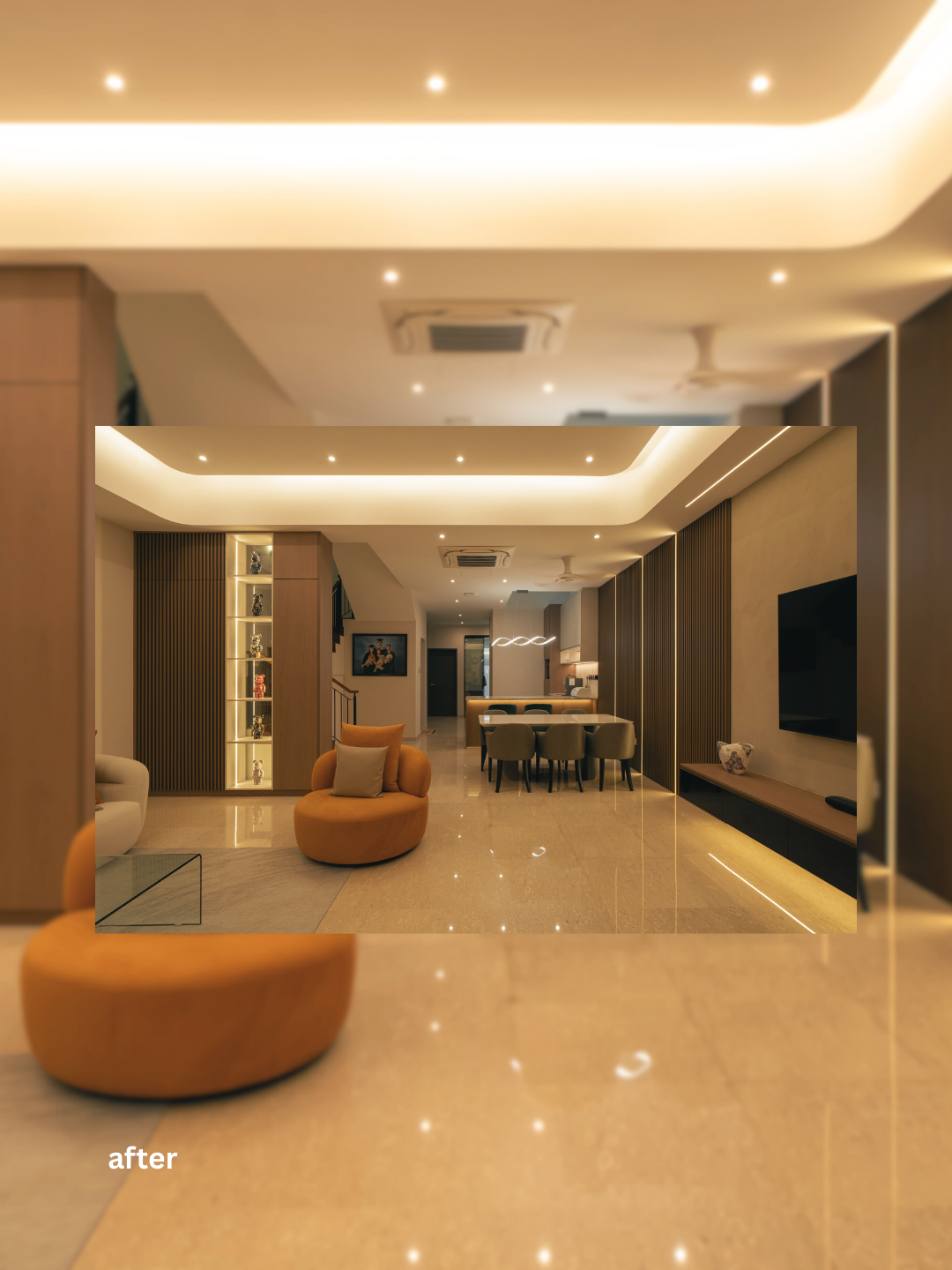 Before After:  A Landed Home for Comfort and Calm