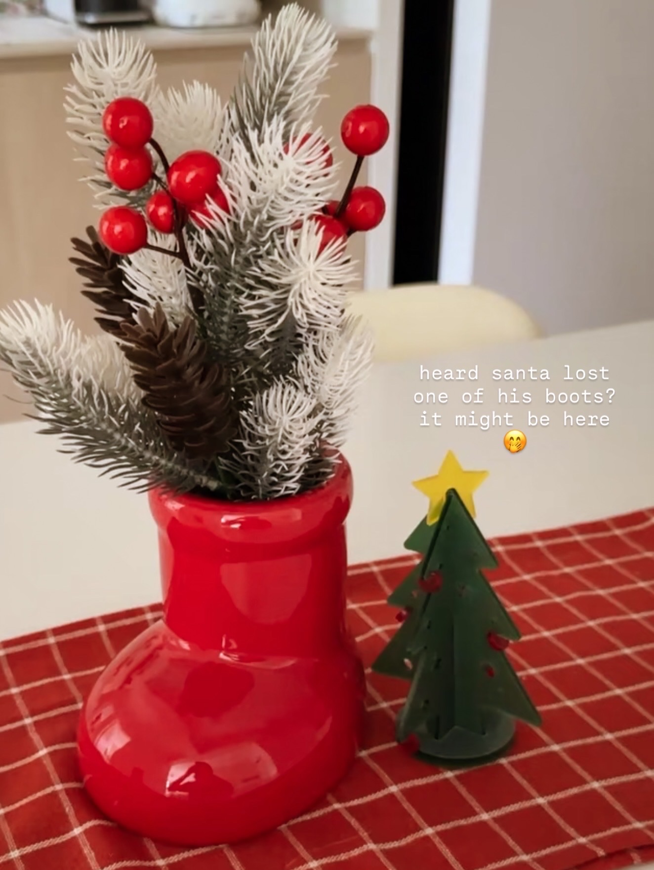 A little Christmas Spirit in Creme Haus ☁️