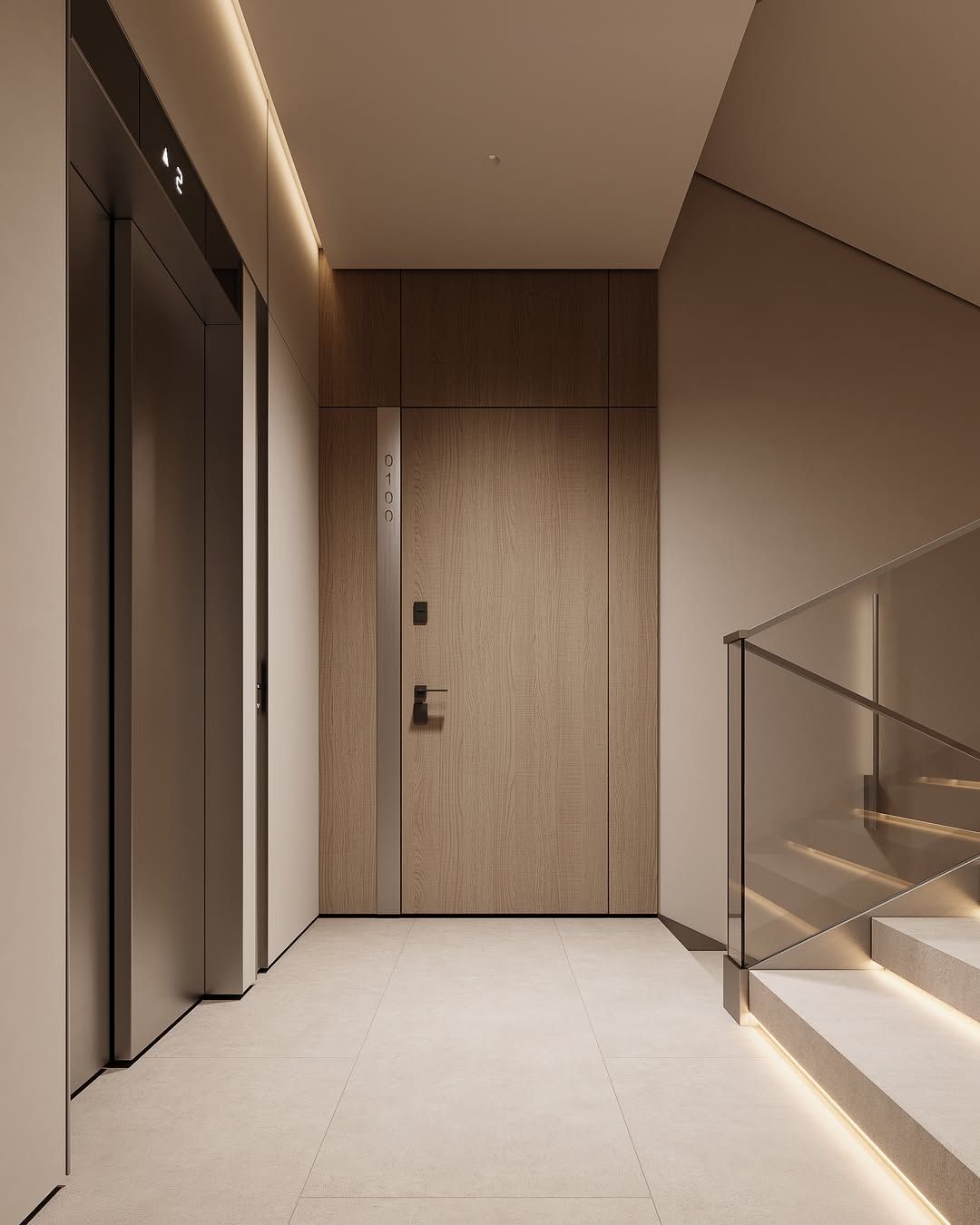 Modern-and-subtle-stairway-design