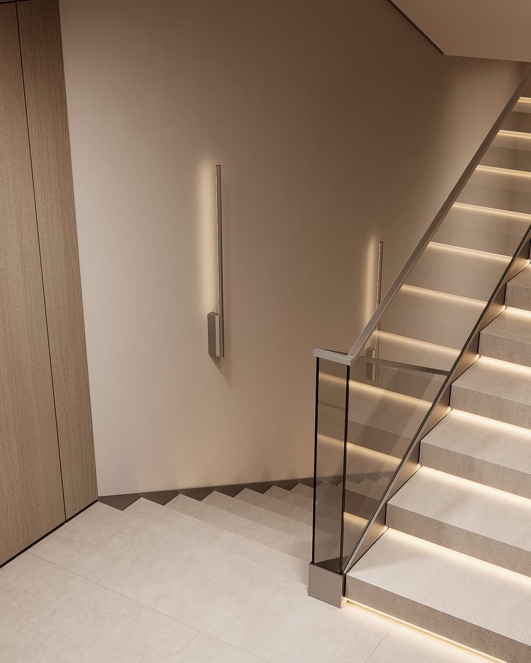 Modern and subtle stairway design
