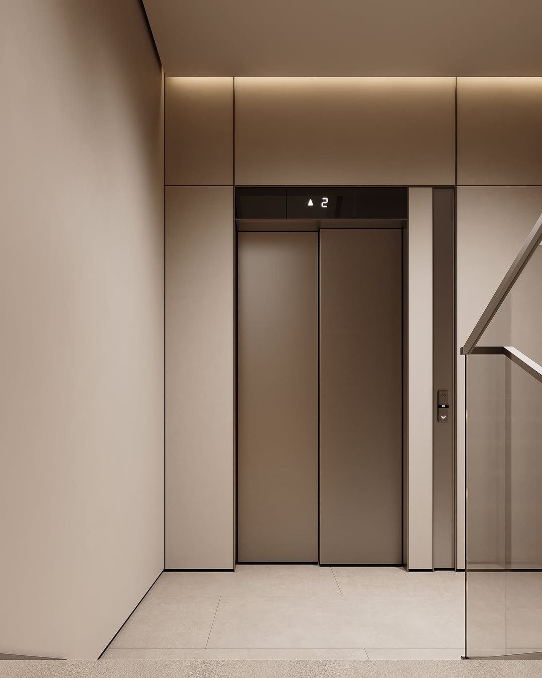 Modern and subtle stairway design