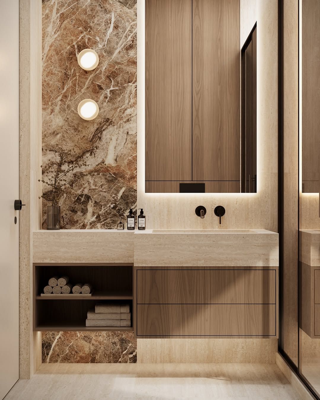 Luxurious bathroom design