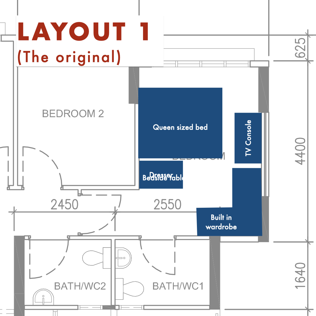 How we planned our master bedroom layout!