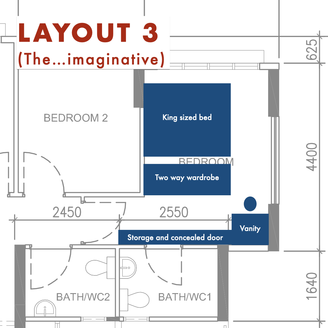 How we planned our master bedroom layout!