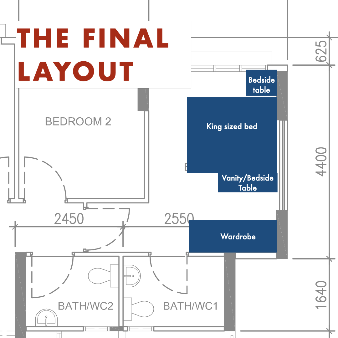How we planned our master bedroom layout!
