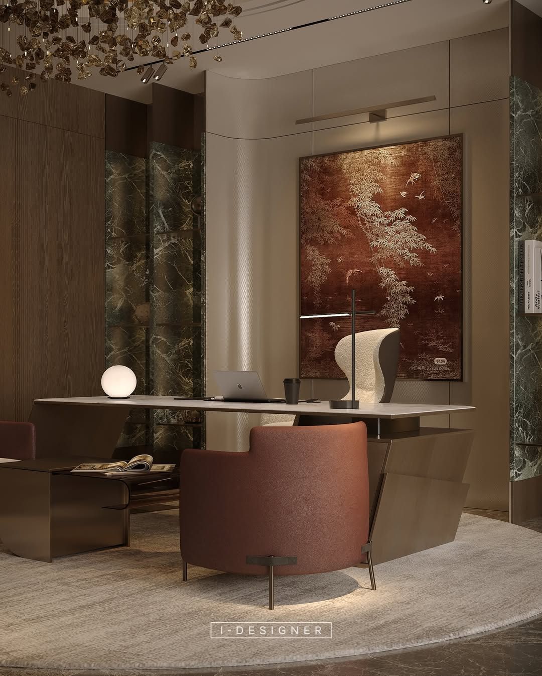 Luxury study room interior