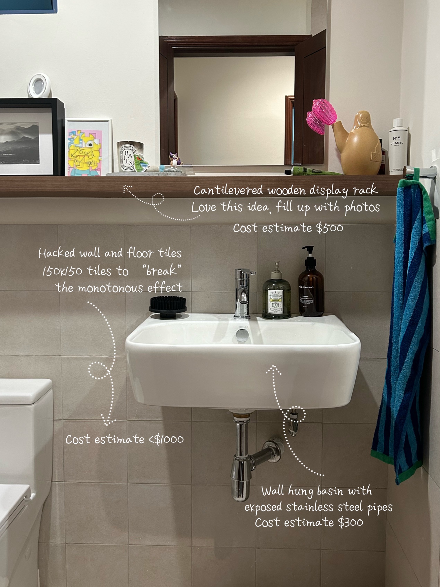 Revealing our common bathroom!