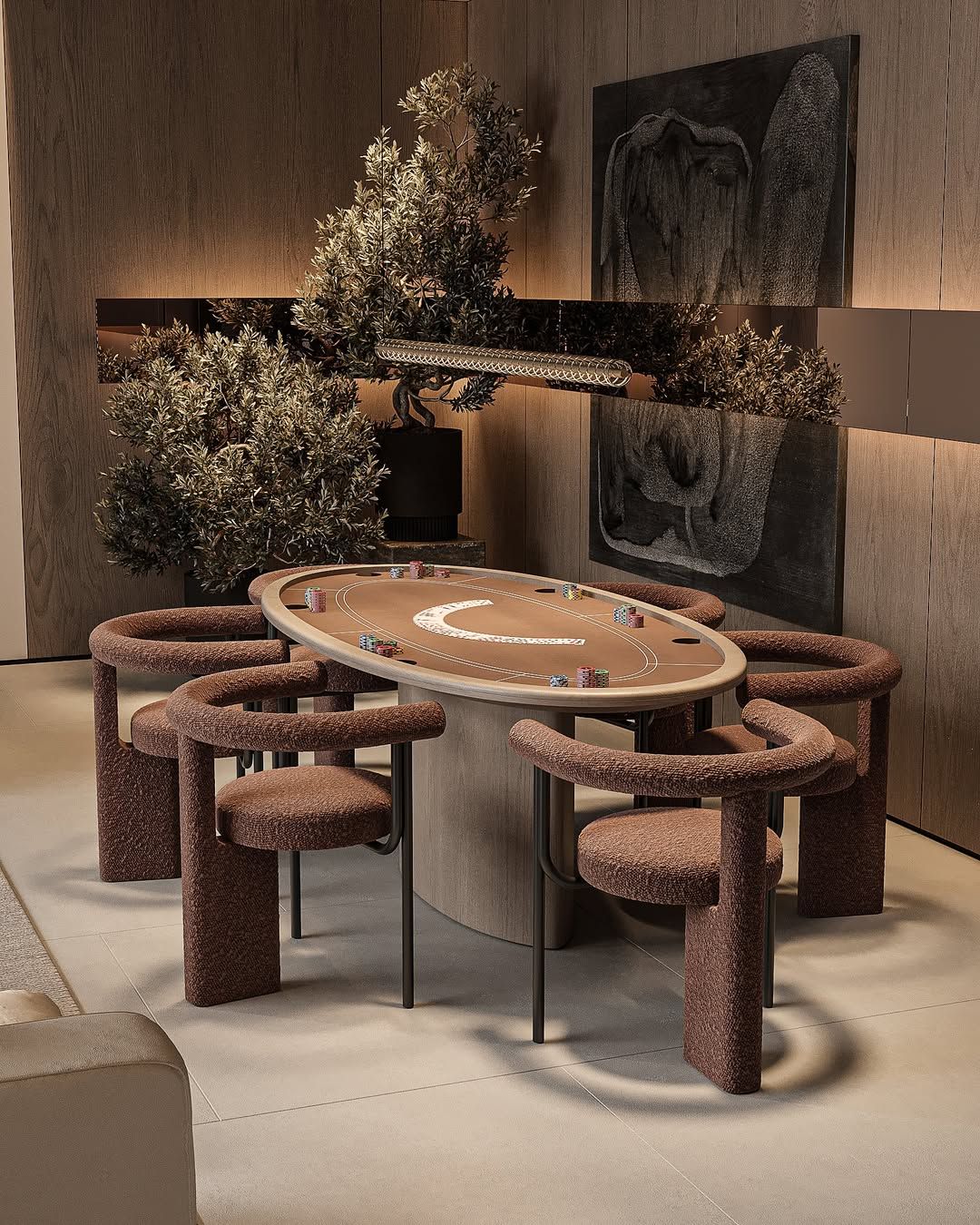 Luxurious home lounge area