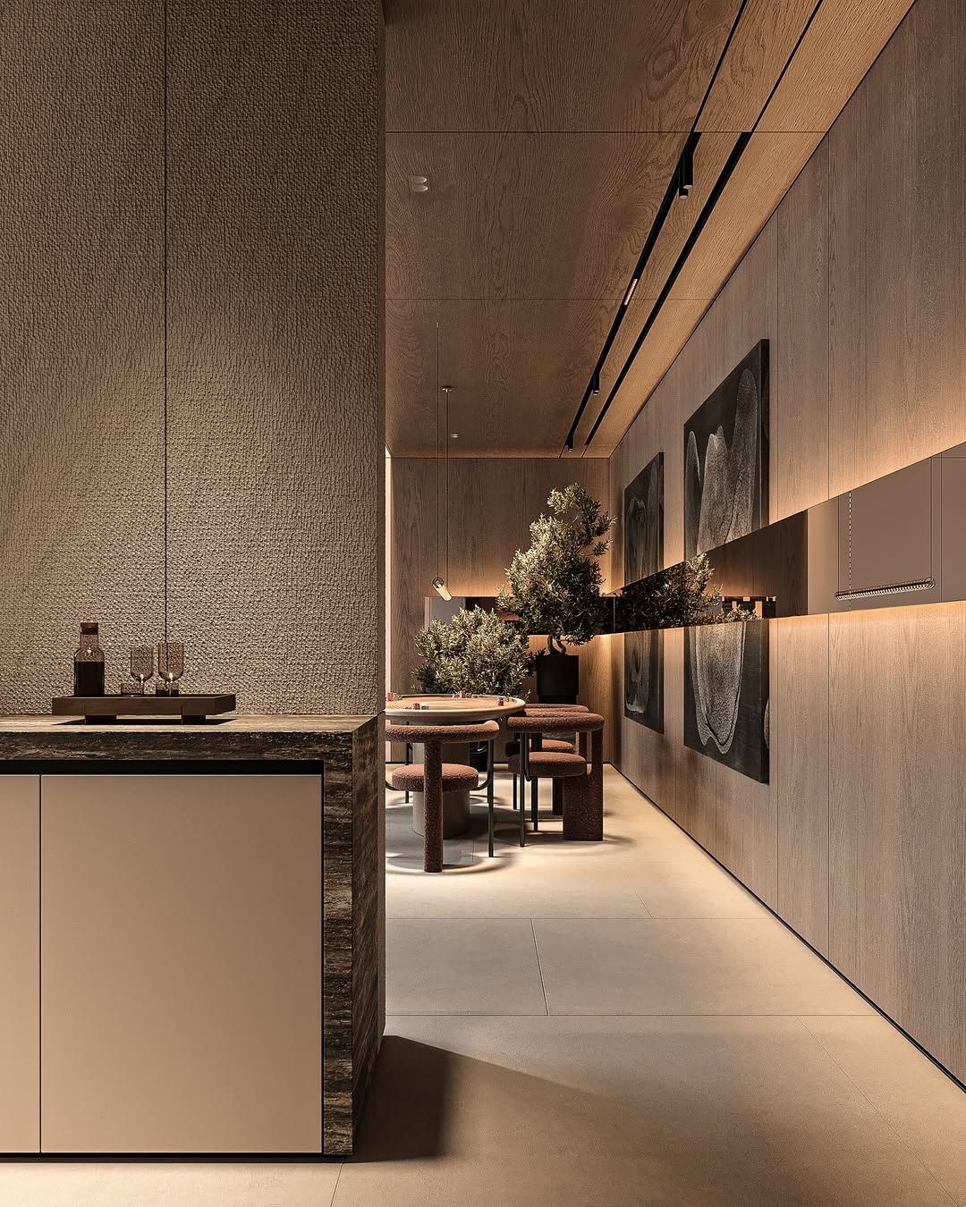 Luxurious home lounge area