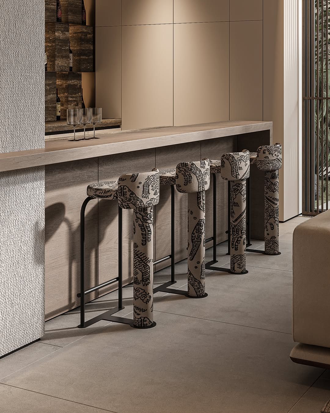 Luxurious home lounge area