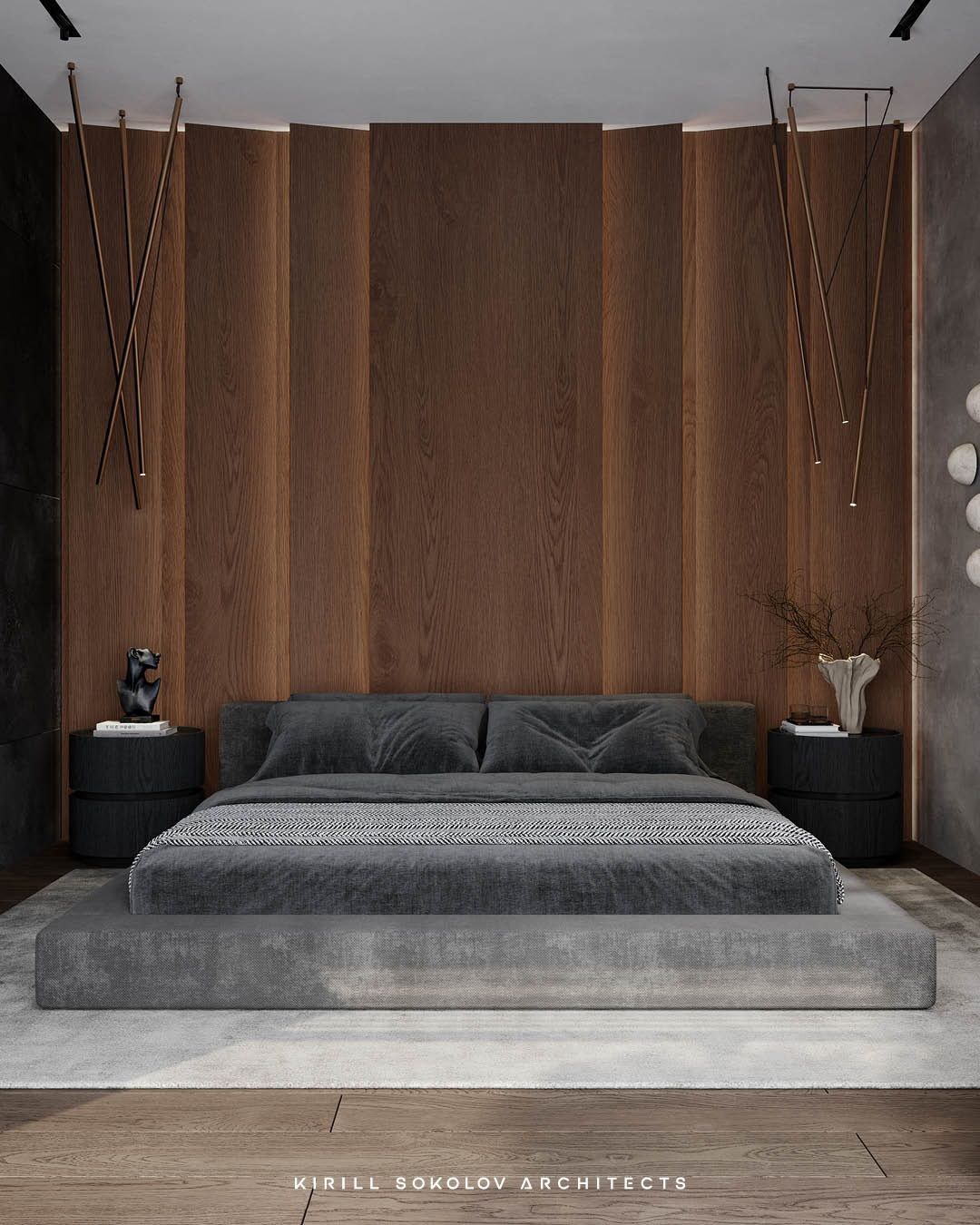 Stylish and cozy bedroom design